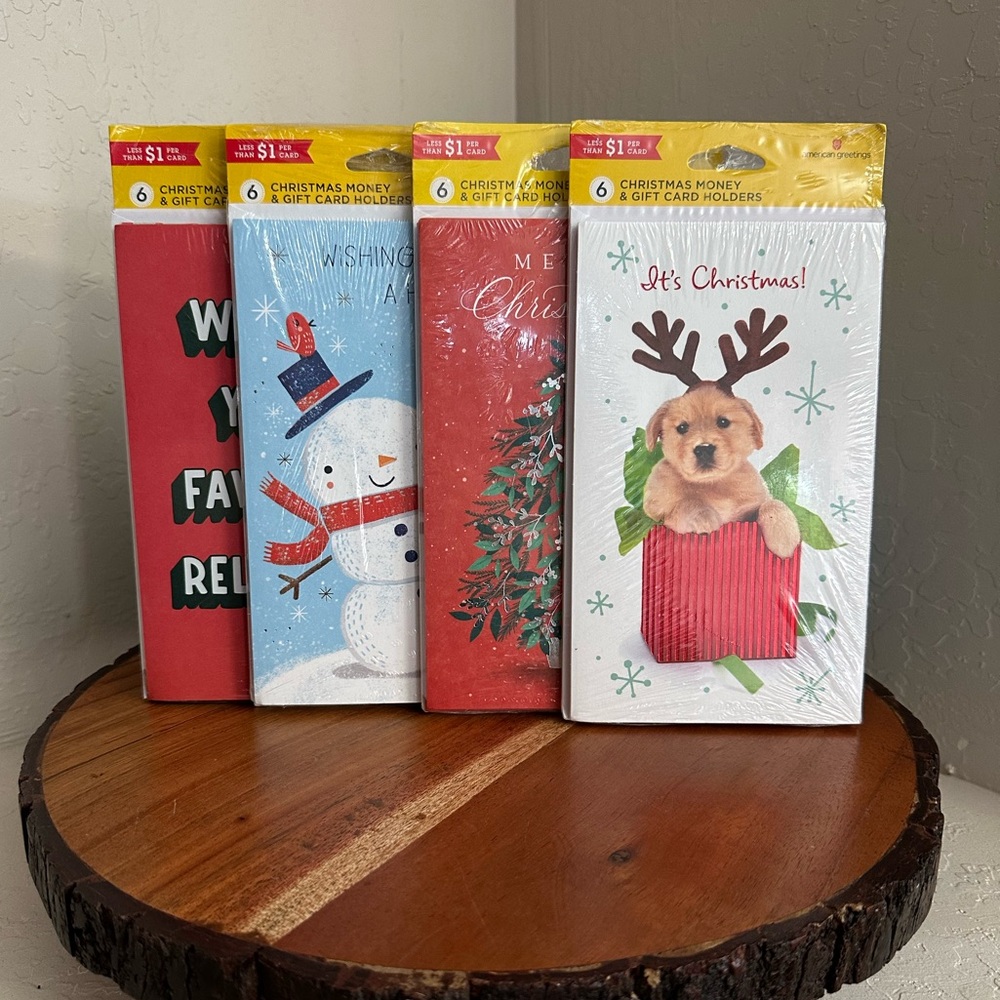 🎄American Greetings Christmas “Money & Gift Card” Holders Bundle Lot of 4